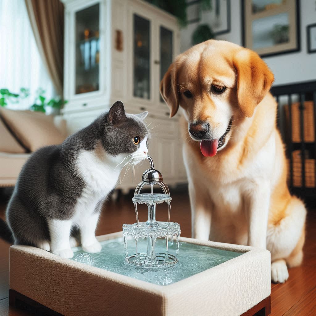 Fontaine à eau chat et chien